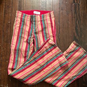 Free people striped corduroy flares